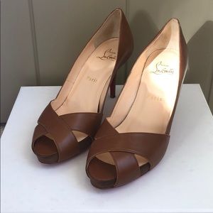 Louboutin Open Toed Sandal Heels